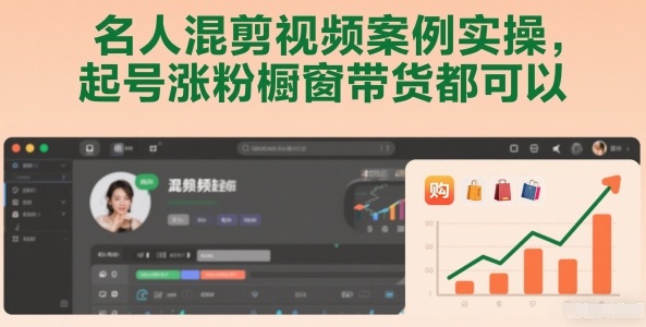 名人混剪视频案例实操，起号涨粉橱窗带货都可以-小辉云网创