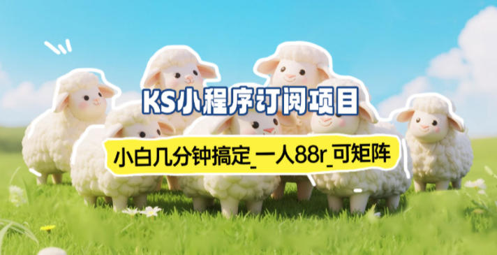 小程序订阅项目_小白几分钟搞定，一人88米，可矩阵(已测到账)-小辉云网创