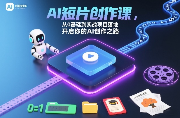 AI短片创作课，从0基础到实战项目落地，开启你的AI创作之路-小辉云网创