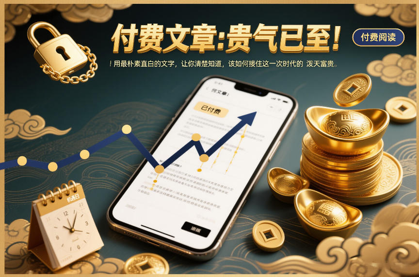 付费文章：贵气已至！用最朴素直白的文字，让你清楚知道，该如何接住这一次时代的泼天富贵-小辉云网创