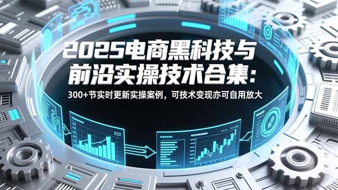 2025电商黑科技与前沿实操技术合集：300+节实时更新实操案例，可技术变现亦可自用放大-小辉云网创