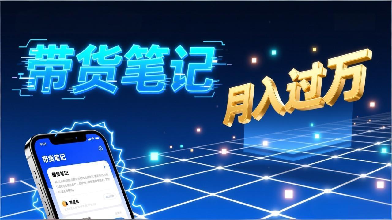 小红书爆款笔记带货实战:拆解封面标题正文全要素,手把手教你单篇笔记带货月入过万-小辉云网创