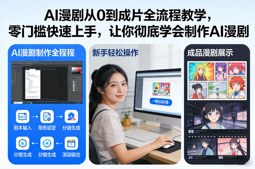 AI漫剧从0到成片全流程教学,零门槛快速上手,让你彻底学会制作AI漫剧【保姆级教程】-小辉云网创