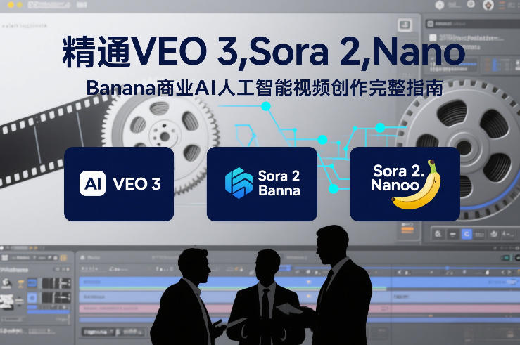 精通VEO 3，Sora 2，Nano Banana商业AI人工智能视频创作完整指南-小辉云网创