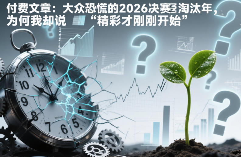 付费文章:大众恐慌的2026决赛淘汰年,为何我却说“精彩才刚刚开始”?-小辉云网创