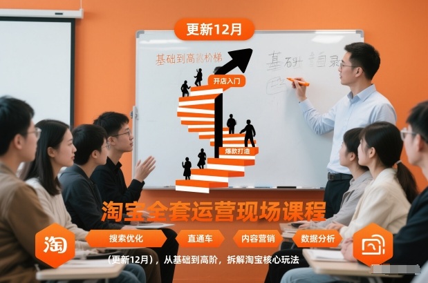 淘宝全套运营现场课程(更新26年1月)，从基础到高阶，拆解淘宝核心玩法-小辉云网创