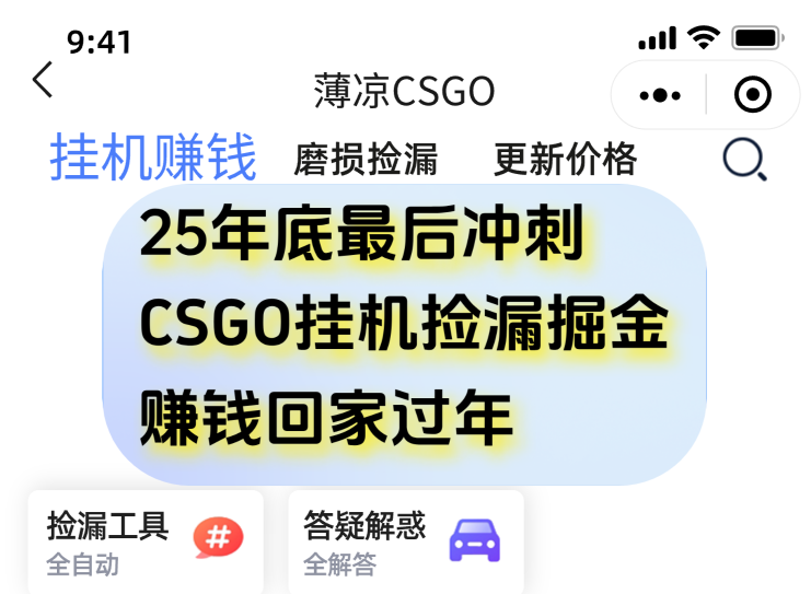 用CSGO游戏挂机捡漏掘金赚钱掘金，一部手机轻松日入500+-小辉云网创