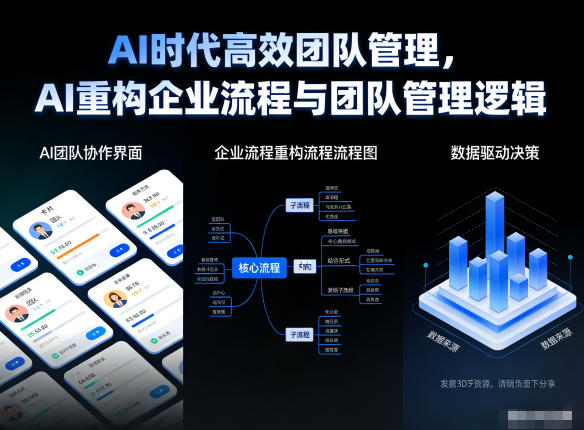 AI时代高效团队管理，AI重构企业流程与团队管理逻辑-小辉云网创
