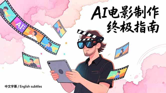 AI电影制作终极指南:从创意到成片,系统掌握智能影视全流程实战课(中英字幕-小辉云网创
