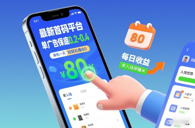 最新首码平台，单广告保底0.2-0.4，单机一天轻松撸80，早入场早賺米【揭秘】-小辉云网创