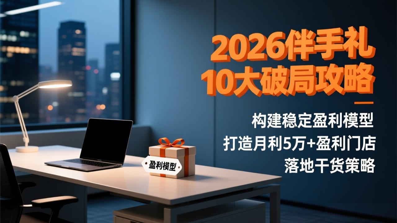 2026伴手礼10大破局攻略：构建稳定盈利模型，打造月利5万+盈利门店，落地干货策略-小辉云网创